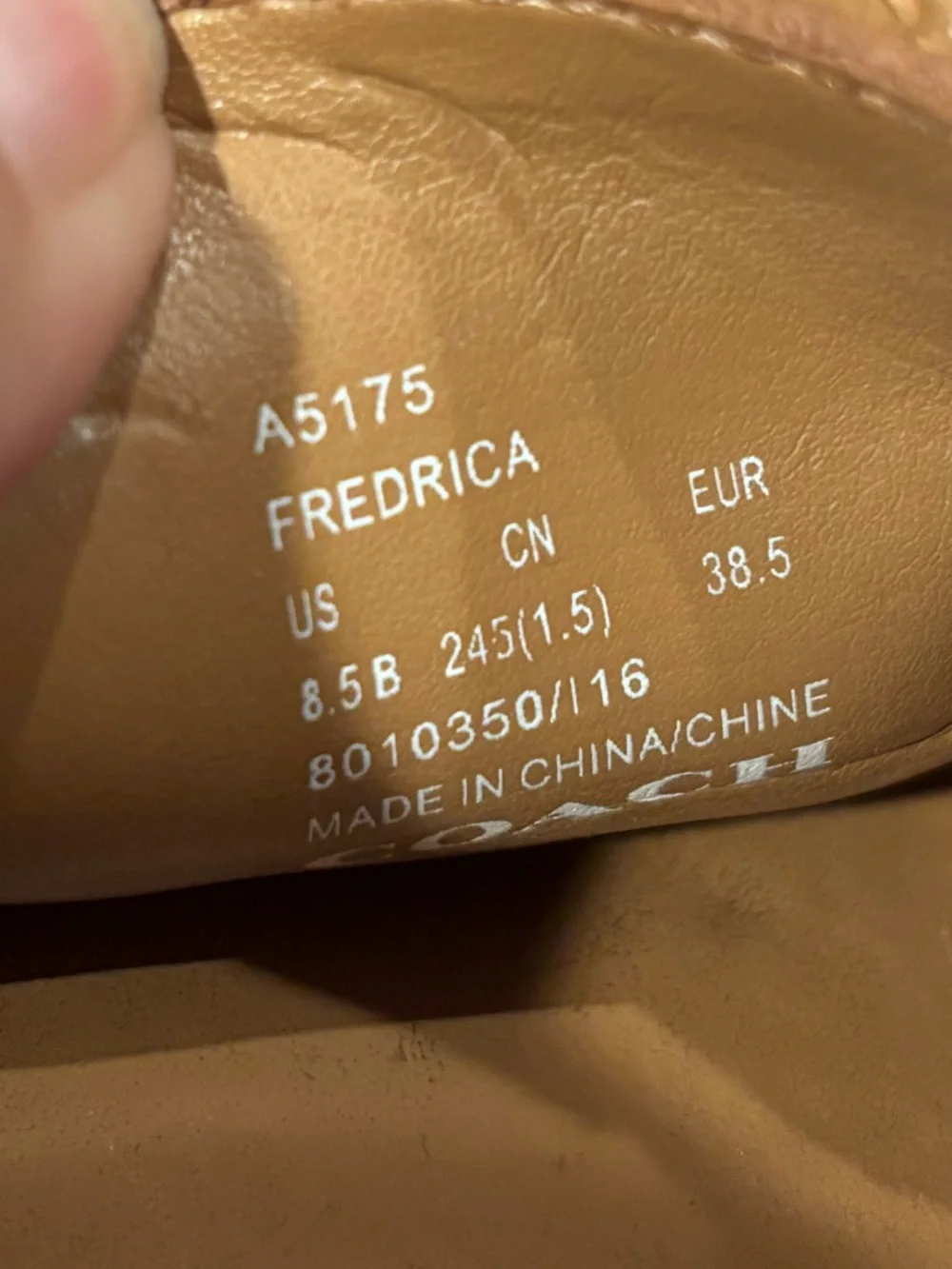 Coach pebbled leather